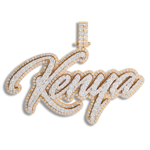 Custom Diamond Name Pendant