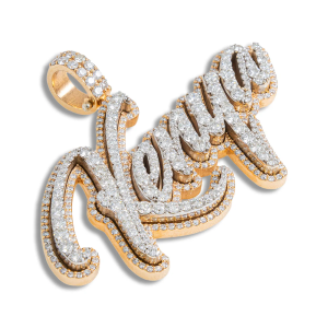 Custom Diamond Name Pendant